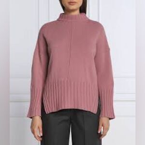 MARELLA MONOCHROME antique rose wool cashmere blend vadet turtle neck sweater